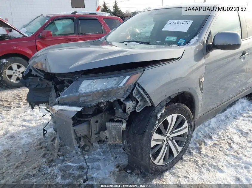 JA4APUAU7MU022157 2021 Mitsubishi Outlander Sport 2.0 Be 2Wd/2.0 Es 2Wd/2.0 Le 2Wd/2.0 S 2Wd