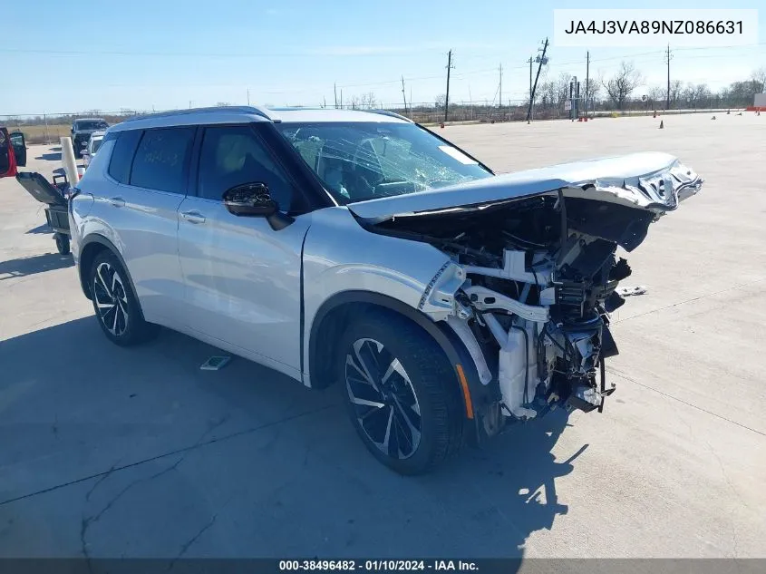 2022 Mitsubishi Outlander Sel 2.5 2Wd/Sel Special Edition 2Wd VIN: JA4J3VA89NZ086631 Lot: 38496482
