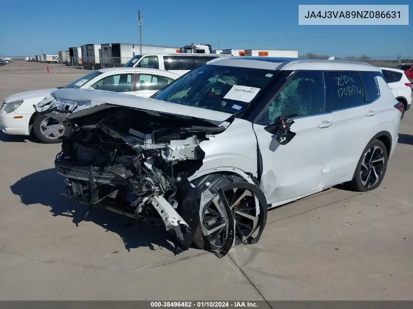 2022 Mitsubishi Outlander Sel 2.5 2Wd/Sel Special Edition 2Wd VIN: JA4J3VA89NZ086631 Lot: 38496482