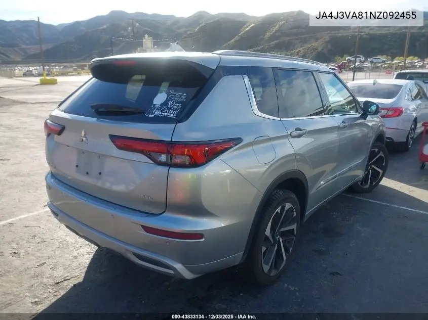 JA4J3VA81NZ092455 2022 Mitsubishi Outlander Sel 2.5 2Wd/Sel Special Edition 2Wd