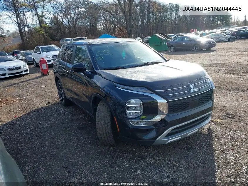 JA4J4UA81NZ044445 2022 Mitsubishi Outlander Black Edition S-Awc/Se 2.5 S-Awc/Se Launch Edition S-Awc