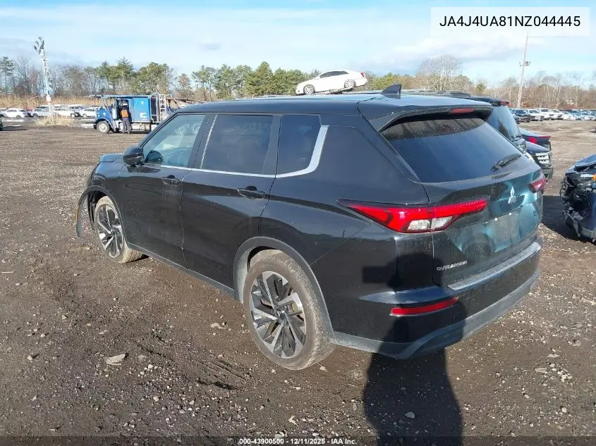 JA4J4UA81NZ044445 2022 Mitsubishi Outlander Black Edition S-Awc/Se 2.5 S-Awc/Se Launch Edition S-Awc
