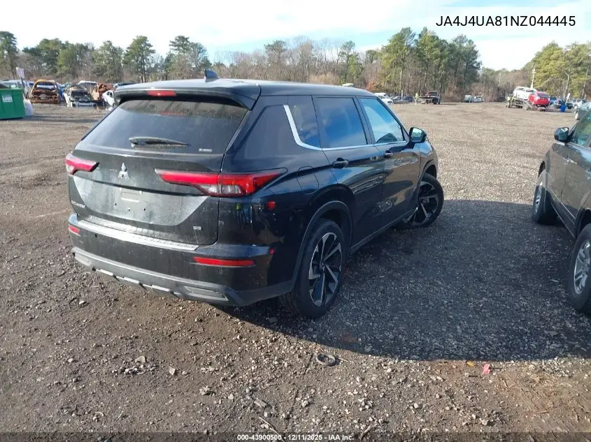 JA4J4UA81NZ044445 2022 Mitsubishi Outlander Black Edition S-Awc/Se 2.5 S-Awc/Se Launch Edition S-Awc