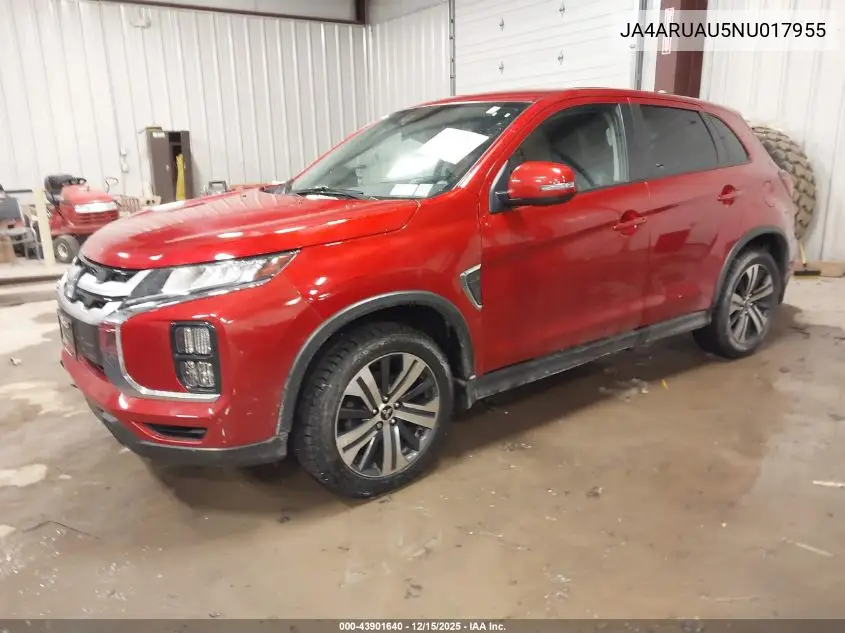 JA4ARUAU5NU017955 2022 Mitsubishi Outlander Sport 2.0 Se Awc