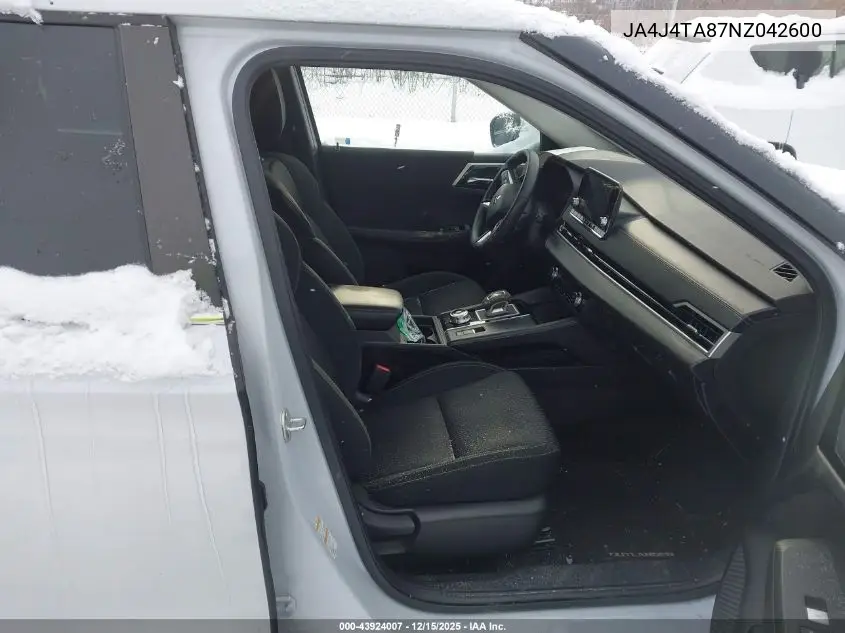 JA4J4TA87NZ042600 2022 Mitsubishi Outlander Es 2.5 S-Awc