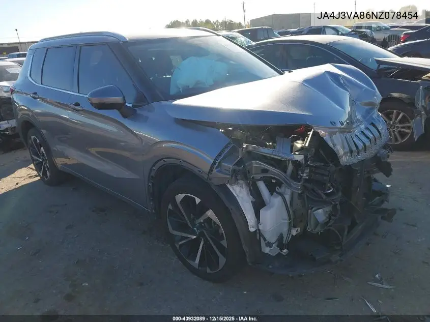 JA4J3VA86NZ078454 2022 Mitsubishi Outlander Sel Special Edition 2Wd