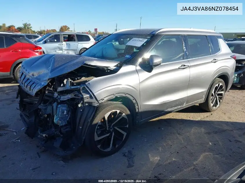 JA4J3VA86NZ078454 2022 Mitsubishi Outlander Sel Special Edition 2Wd