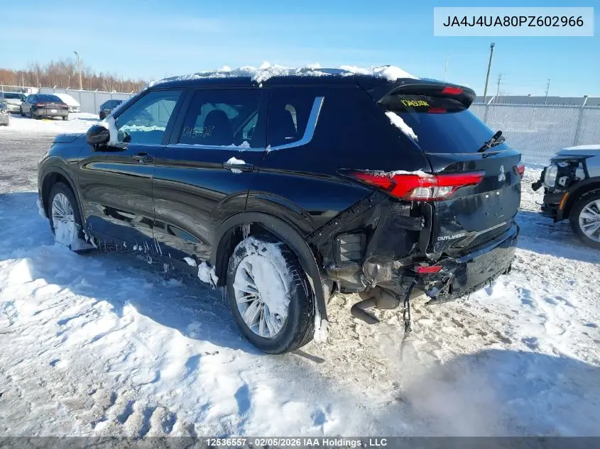 JA4J4UA80PZ602966 2023 Mitsubishi Outlander Le/Le Premium/Noir/Se/Sel