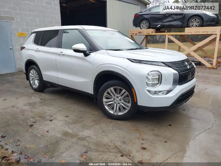 JA4J4UA89RZ077442 2024 Mitsubishi Outlander Es 2.5