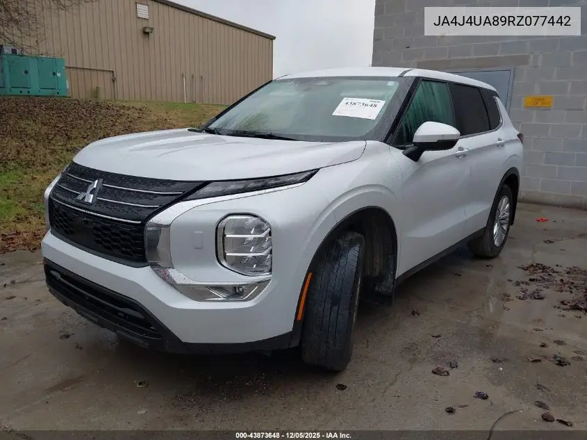 JA4J4UA89RZ077442 2024 Mitsubishi Outlander Es 2.5
