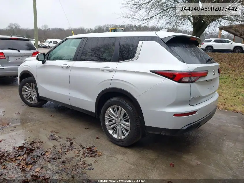 JA4J4UA89RZ077442 2024 Mitsubishi Outlander Es 2.5