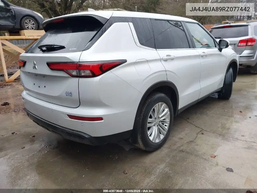 JA4J4UA89RZ077442 2024 Mitsubishi Outlander Es 2.5