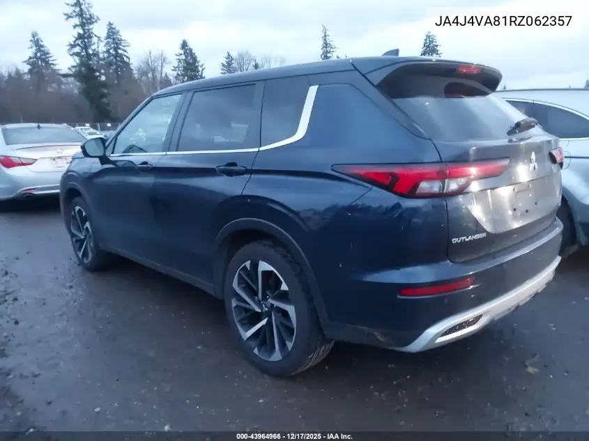 JA4J4VA81RZ062357 2024 Mitsubishi Outlander Se 2.5 S-Awc/Se Black Edition S-Awc/Se Black Edition W/Pano Roof S-Awc/Se Ralliart S-Awc