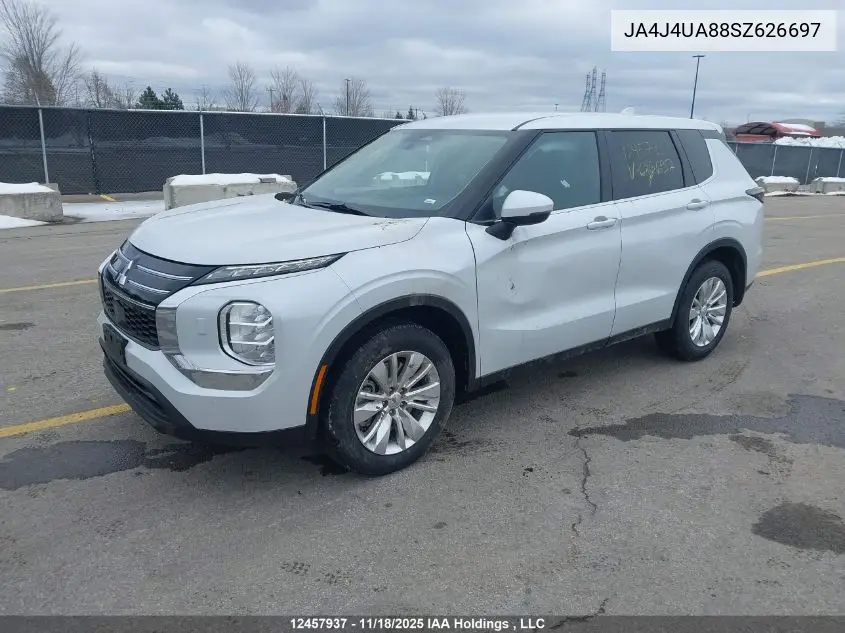 JA4J4UA88SZ626697 2025 Mitsubishi Outlander Es