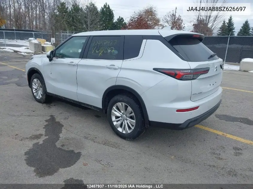 JA4J4UA88SZ626697 2025 Mitsubishi Outlander Es