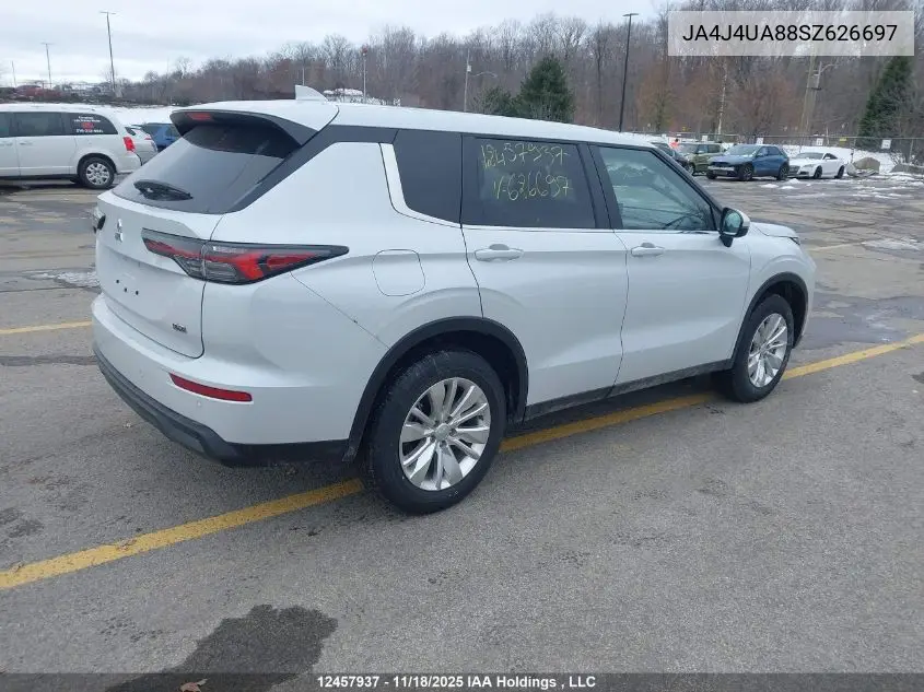 JA4J4UA88SZ626697 2025 Mitsubishi Outlander Es