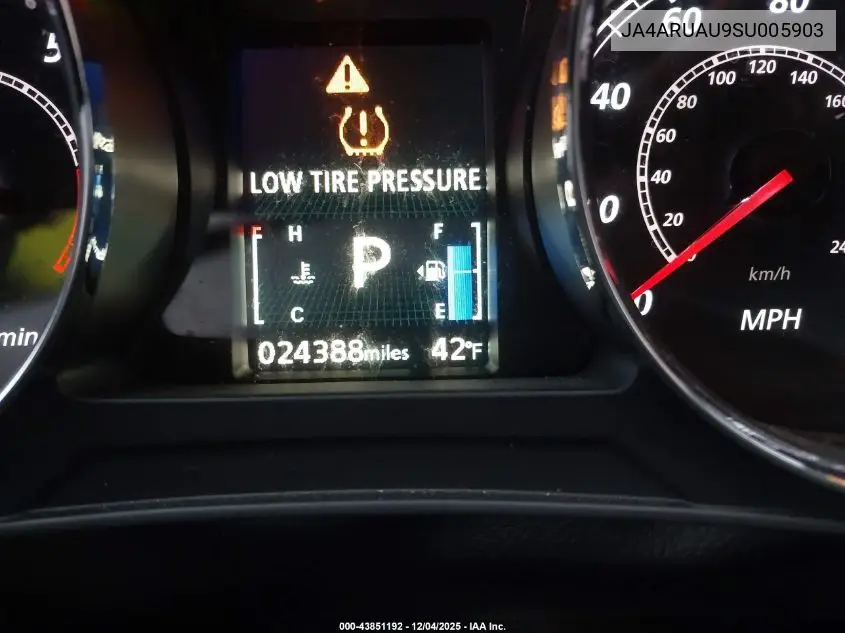 JA4ARUAU9SU005903 2025 Mitsubishi Outlander Sport 2.0 Es Awc/2.0 Le Awc/2.0 S Awc/2.0 Se Awc/2.0 Trail Edition Awc