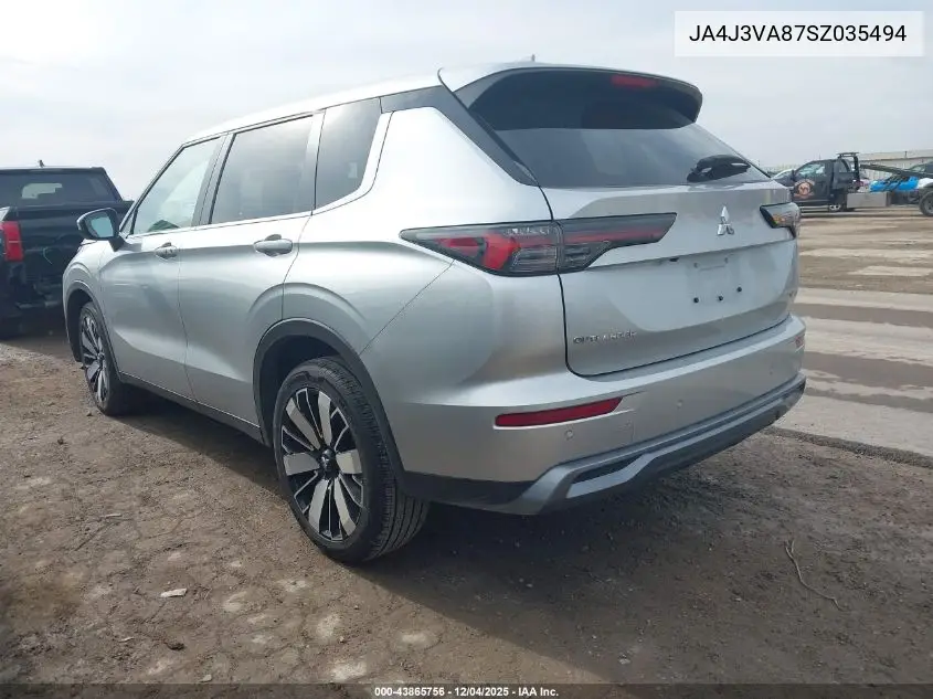 JA4J3VA87SZ035494 2025 Mitsubishi Outlander Se 2.5 2Wd