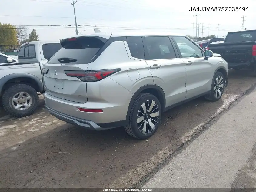 JA4J3VA87SZ035494 2025 Mitsubishi Outlander Se 2.5 2Wd
