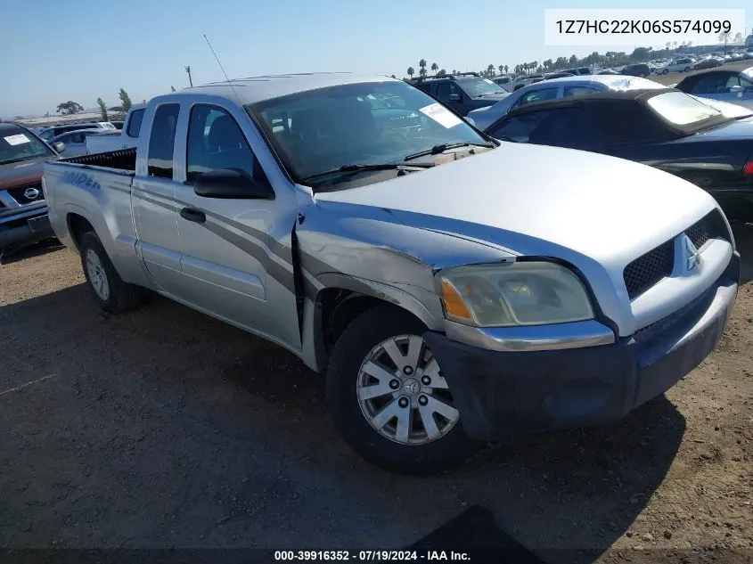 1Z7HC22K06S574099 2006 Mitsubishi Raider Ls