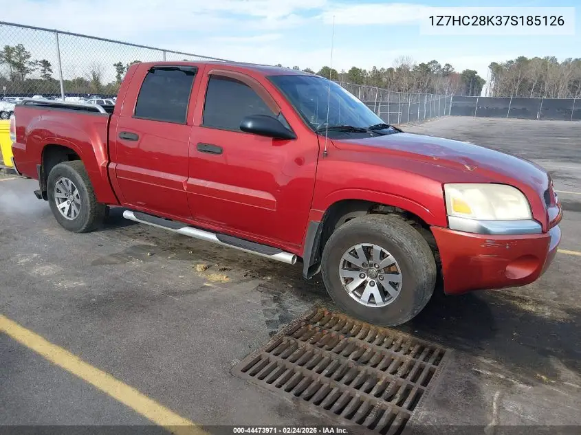 1Z7HC28K37S185126 2007 Mitsubishi Raider Ls