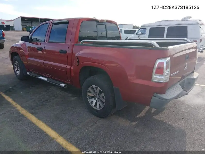 1Z7HC28K37S185126 2007 Mitsubishi Raider Ls