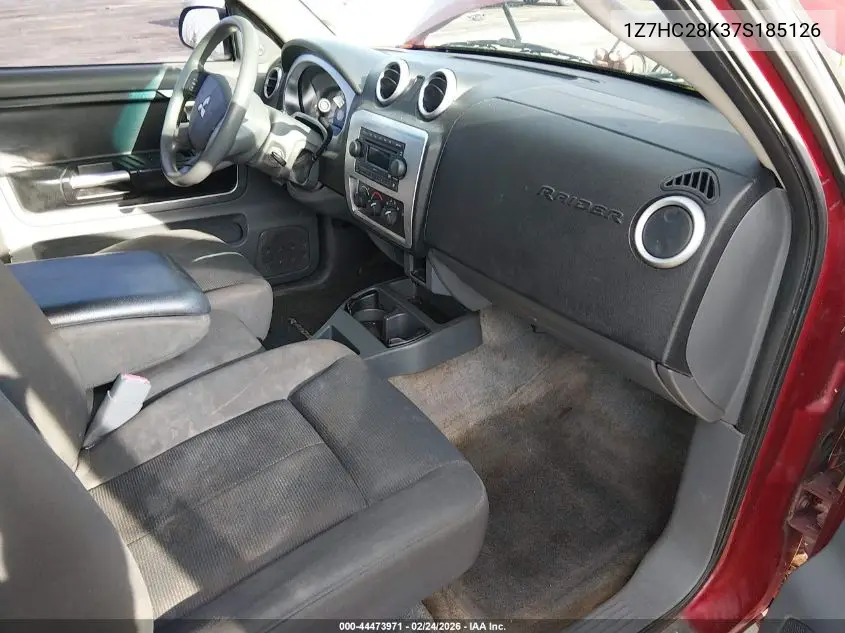 1Z7HC28K37S185126 2007 Mitsubishi Raider Ls