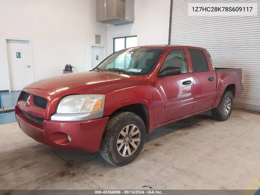 1Z7HC28K78S609117 2008 Mitsubishi Raider Ls