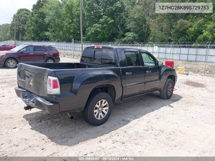 1Z7HC28K89S729753 2009 Mitsubishi Raider Ls