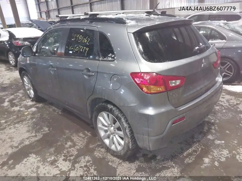 JA4AJ4AU6BZ607779 2011 Mitsubishi Rvr Gt