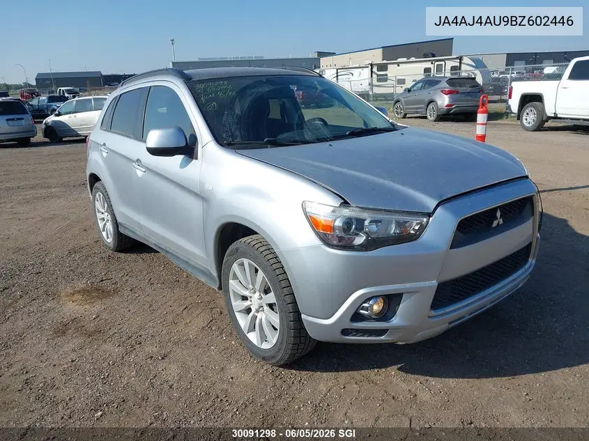 2011 Mitsubishi Rvr Gt VIN: JA4AJ4AU9BZ602446 Lot: 30091298