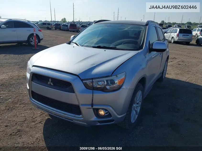 2011 Mitsubishi Rvr Gt VIN: JA4AJ4AU9BZ602446 Lot: 30091298