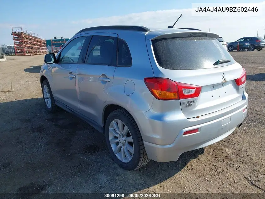 2011 Mitsubishi Rvr Gt VIN: JA4AJ4AU9BZ602446 Lot: 30091298