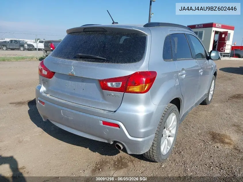 2011 Mitsubishi Rvr Gt VIN: JA4AJ4AU9BZ602446 Lot: 30091298