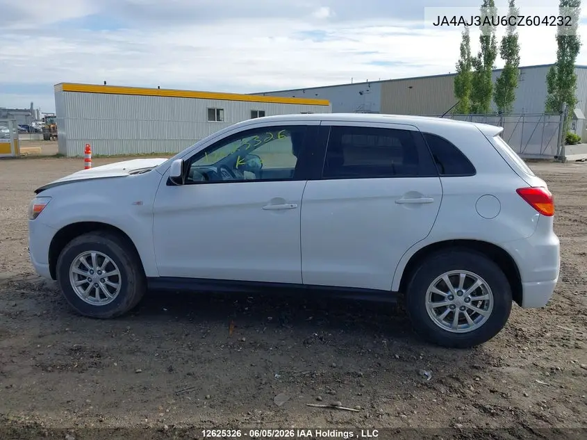 2012 Mitsubishi Rvr Se VIN: JA4AJ3AU6CZ604232 Lot: 12625326