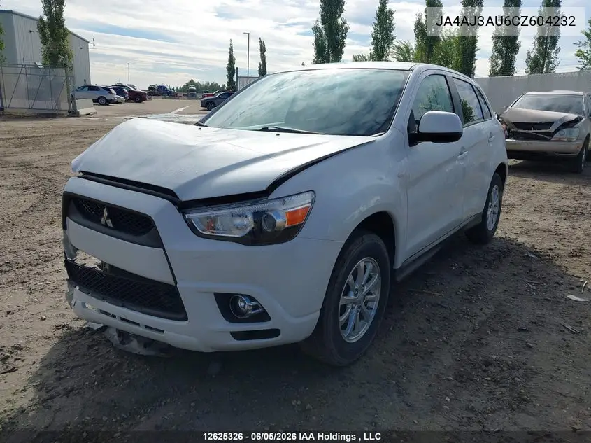 2012 Mitsubishi Rvr Se VIN: JA4AJ3AU6CZ604232 Lot: 12625326