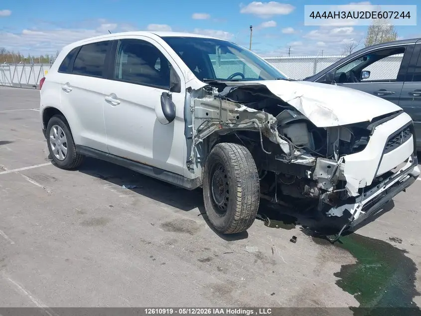 2013 Mitsubishi Rvr Es/Se VIN: 4A4AH3AU2DE607244 Lot: 12610919