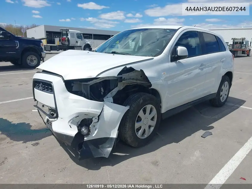 2013 Mitsubishi Rvr Es/Se VIN: 4A4AH3AU2DE607244 Lot: 12610919