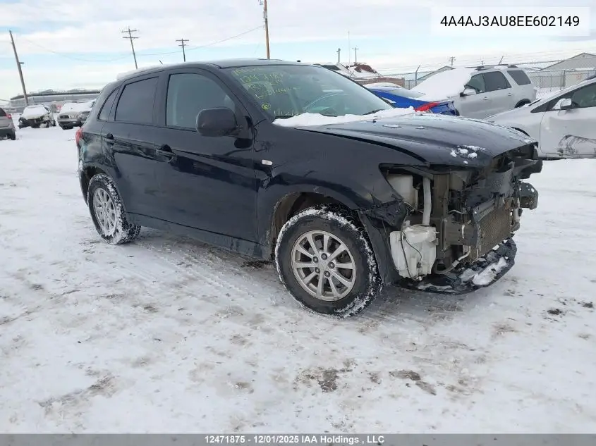 4A4AJ3AU8EE602149 2014 Mitsubishi Rvr Se