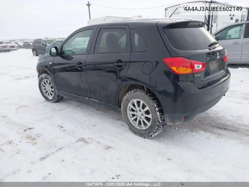4A4AJ3AU8EE602149 2014 Mitsubishi Rvr Se