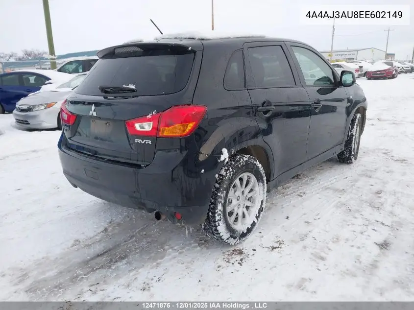 4A4AJ3AU8EE602149 2014 Mitsubishi Rvr Se