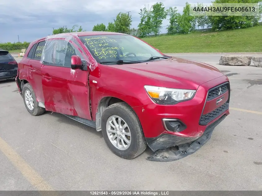 2015 Mitsubishi Rvr Es/Se VIN: 4A4AH3AU9FE606613 Lot: 12621543x