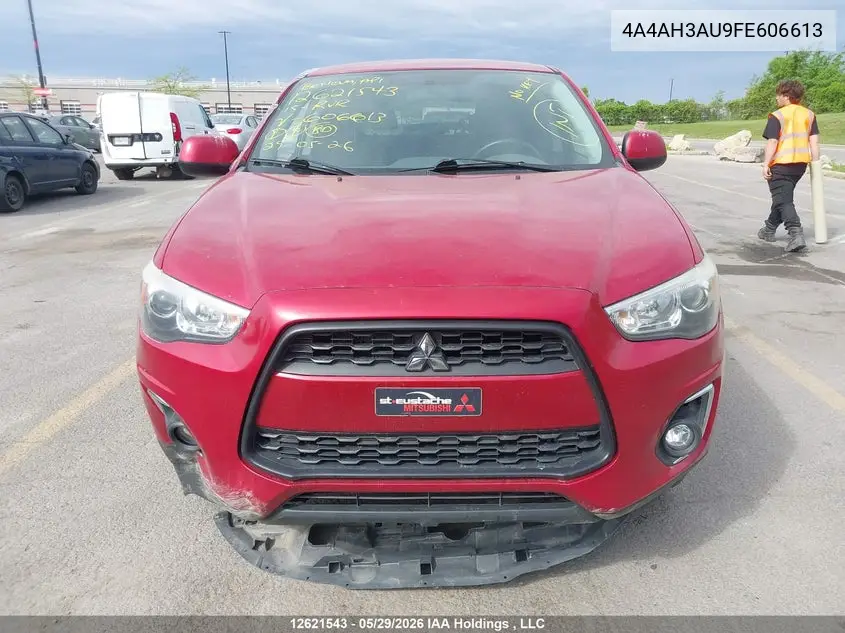 2015 Mitsubishi Rvr Es/Se VIN: 4A4AH3AU9FE606613 Lot: 12621543x