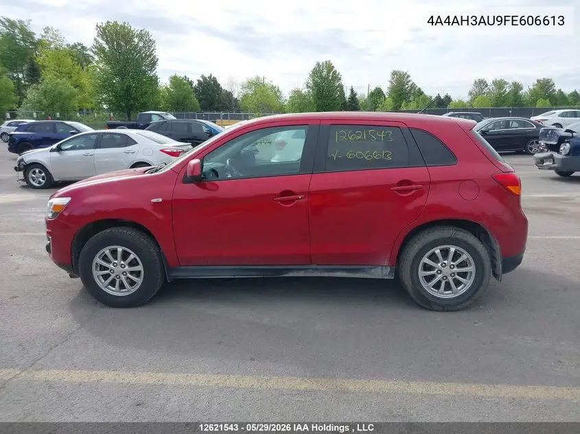 2015 Mitsubishi Rvr Es/Se VIN: 4A4AH3AU9FE606613 Lot: 12621543x