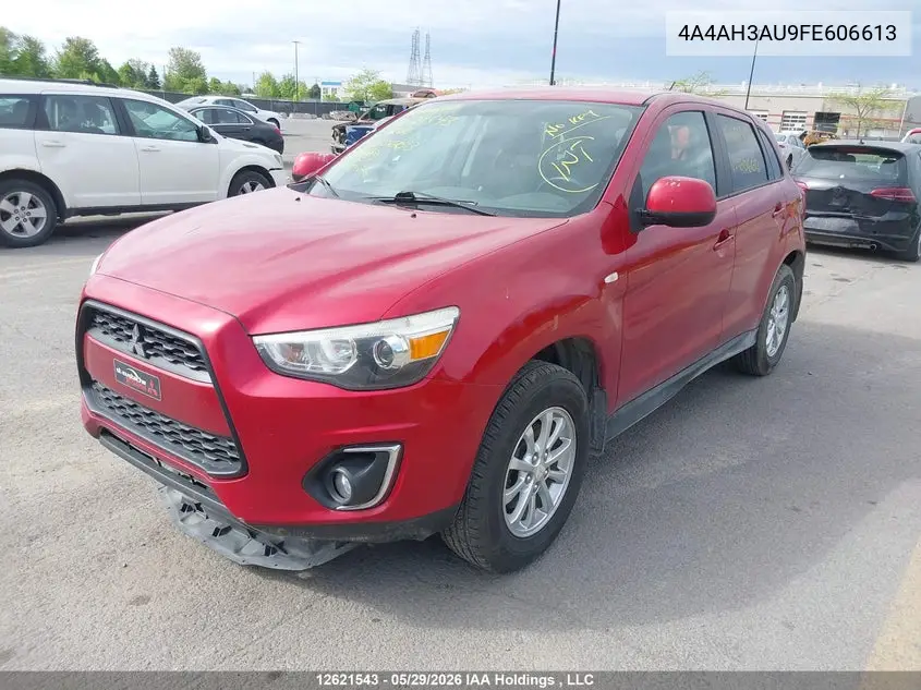 2015 Mitsubishi Rvr Es/Se VIN: 4A4AH3AU9FE606613 Lot: 12621543x