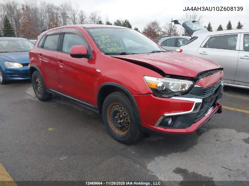 JA4AH3AU1GZ608139 2016 Mitsubishi Rvr