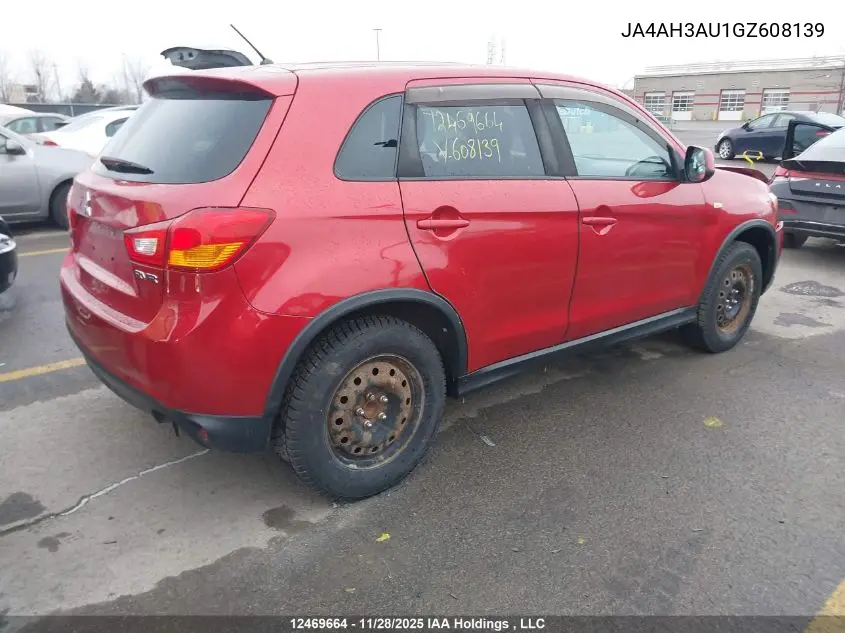 JA4AH3AU1GZ608139 2016 Mitsubishi Rvr