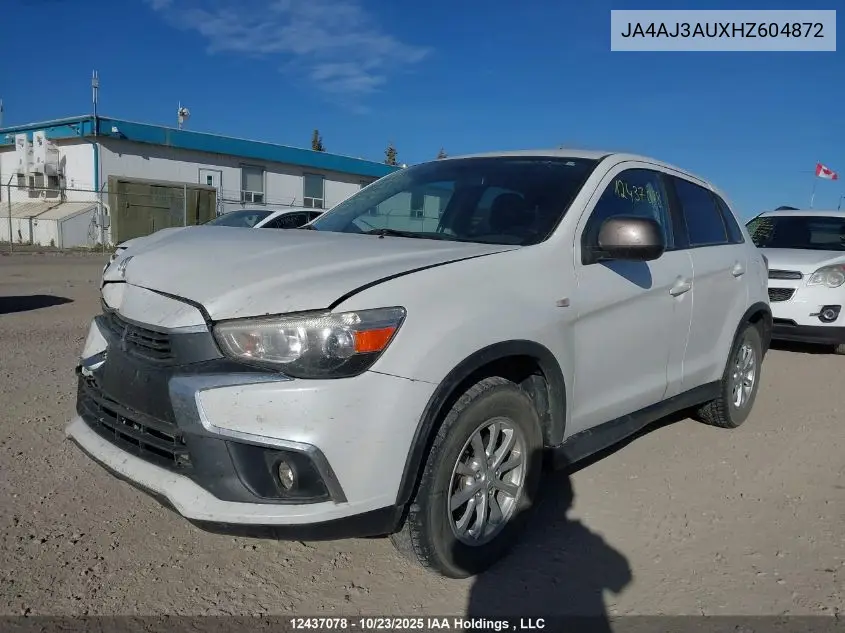 JA4AJ3AUXHZ604872 2017 Mitsubishi Rvr Se