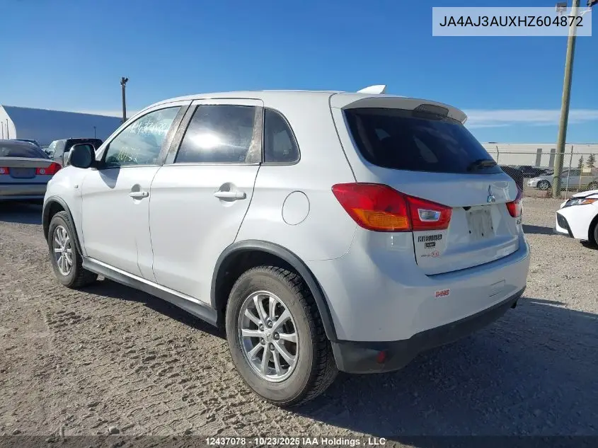 JA4AJ3AUXHZ604872 2017 Mitsubishi Rvr Se