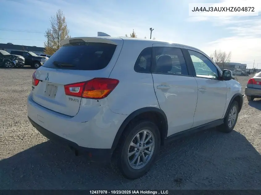 JA4AJ3AUXHZ604872 2017 Mitsubishi Rvr Se
